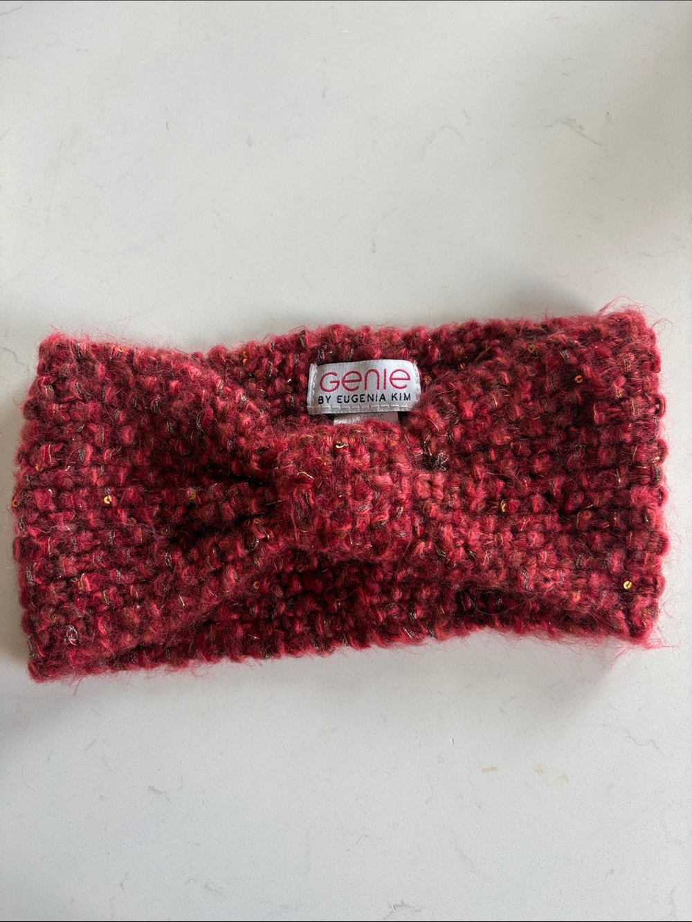 Warm Burgundy/Red Ear Warmer by Genie - Eugenia Kim- Size Women’s